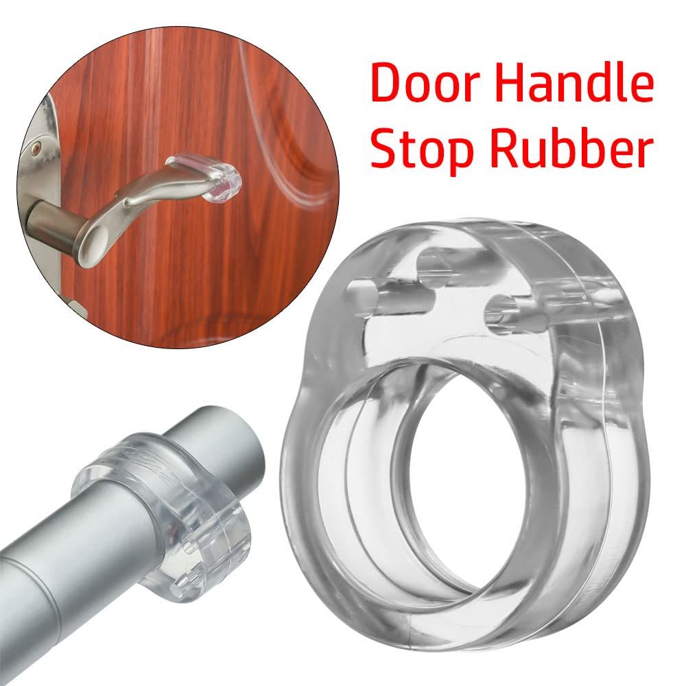 Door Stopper Transparent Silica Gel Door Handle Buffer Baby Safety Children Protection Shockproof Pad Furniture Protective — image 5