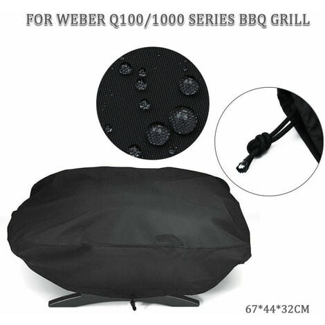 Premium grill cover - 210D Oxford fabric, waterproof, for Weber/1000 petrol, 67.1 × 44 × 32 cm — image 5