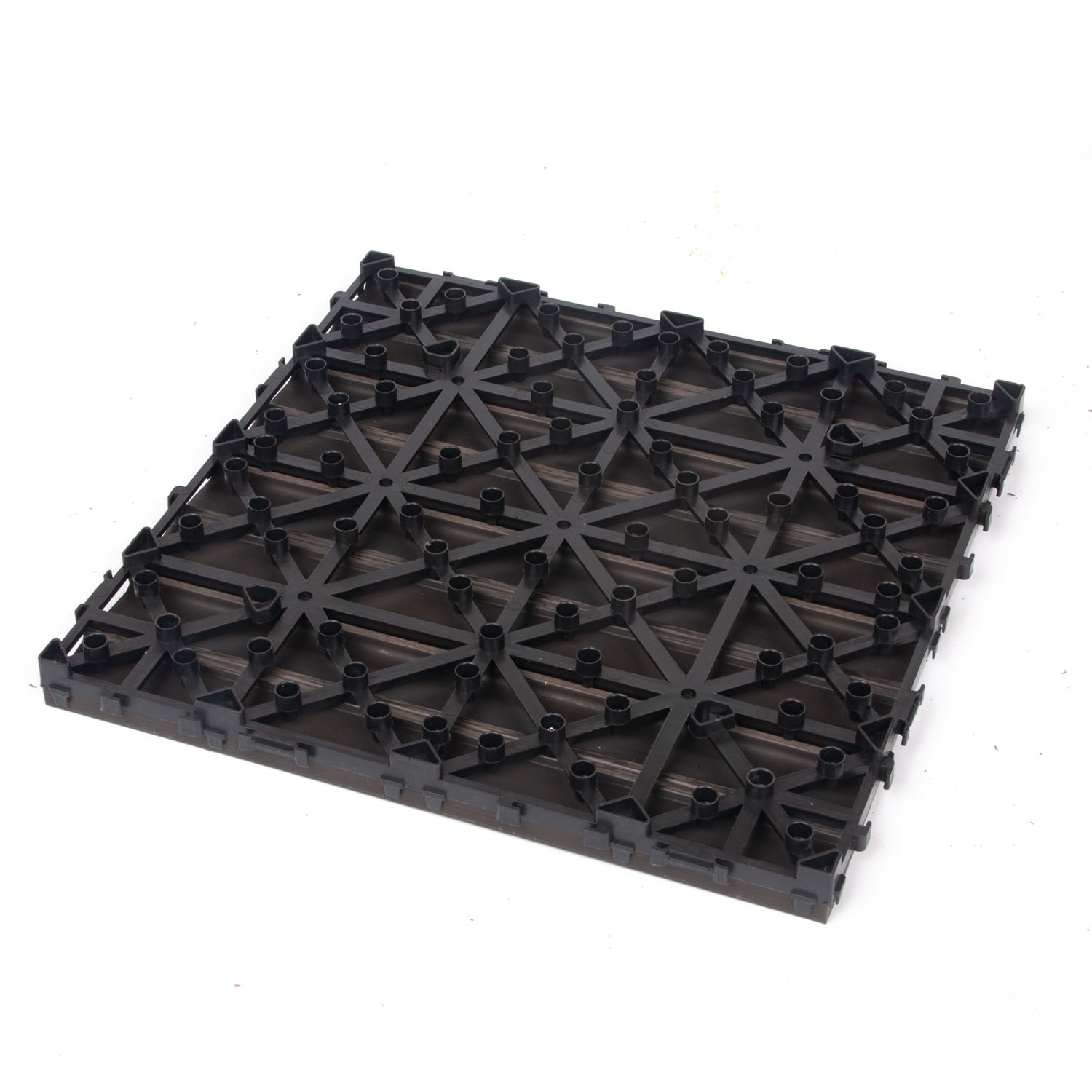 10PCS Interlocking Patio Deck Tiles 30cm x 30cm Outdoor Wood Flooring for Patio Garden Balcony Poolside Walnut โ image 5