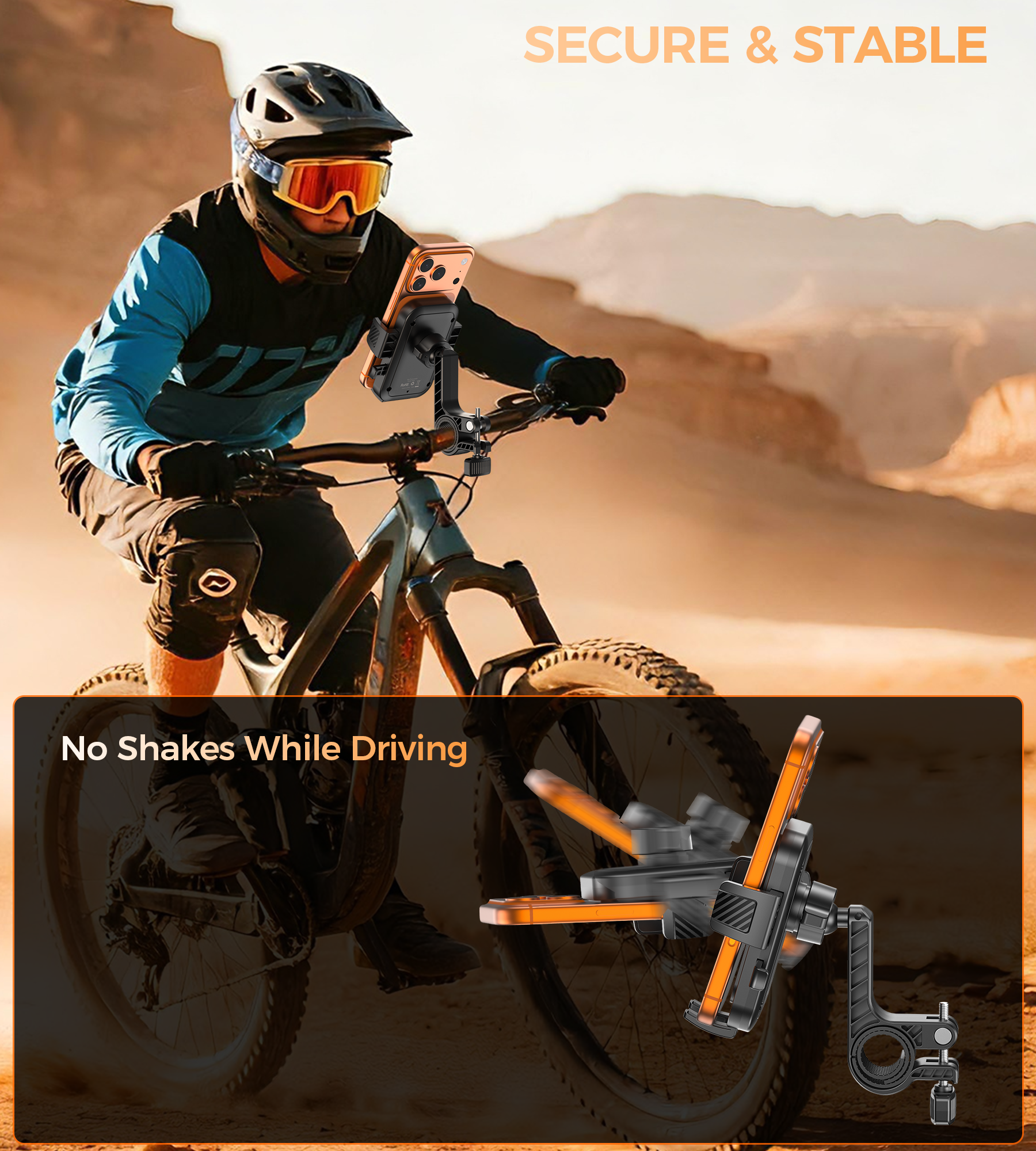 Choetech H094 Cycling Phone Holder Bike Handlebar Mount 360-degree Rotation โ image 5