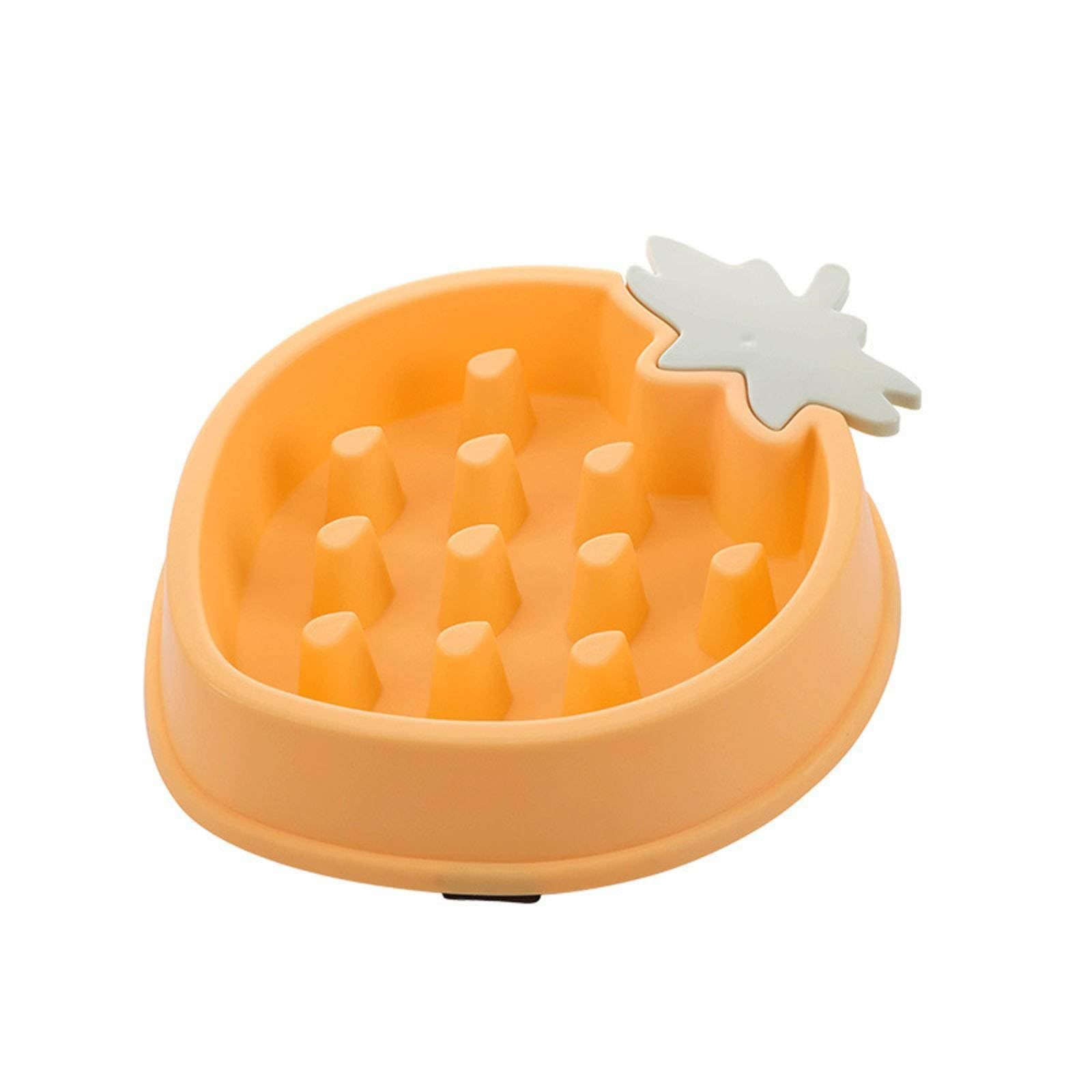 2PCS cute fruit shaped pet slow food bowl, plastic material, slow feeding cat bowl, anti slip, relieving pets from eating too fast โ image 5