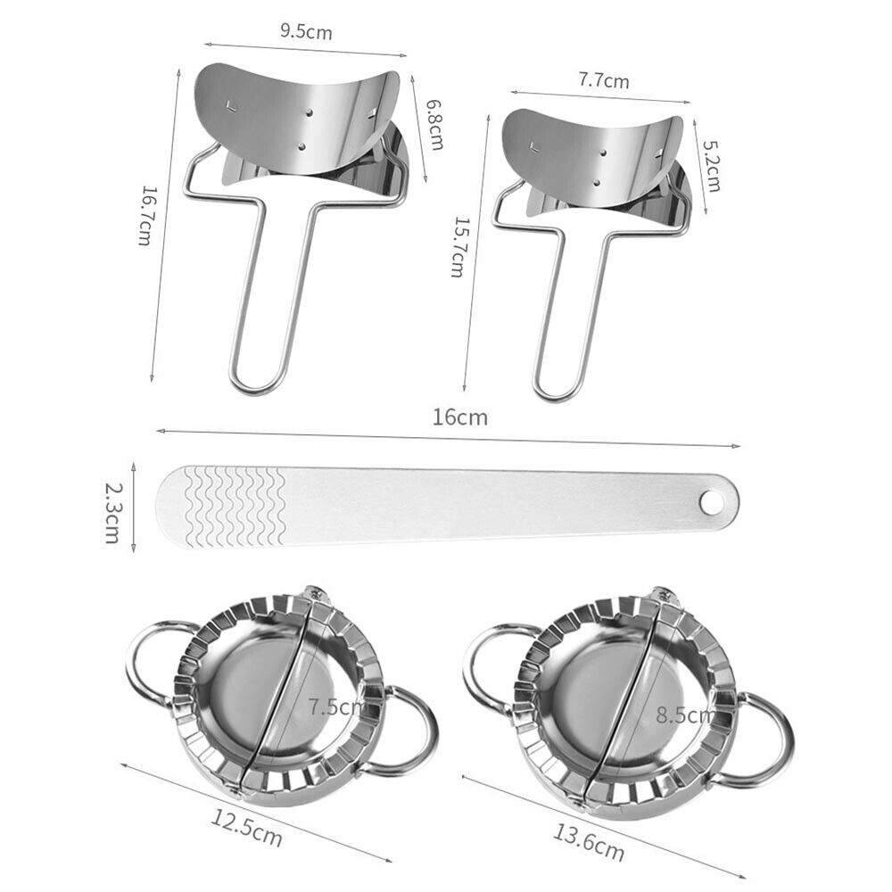 Dumpling Maker Set Stainless Steel Dough Press Making Mold Mould Tool AU โ image 3