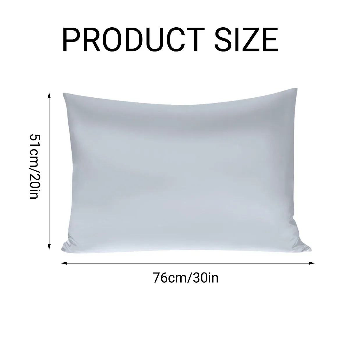 Silk Envelope Pillowcase Soft Satin Protective Cover for Bed Sleep Comfort - White โ image 4