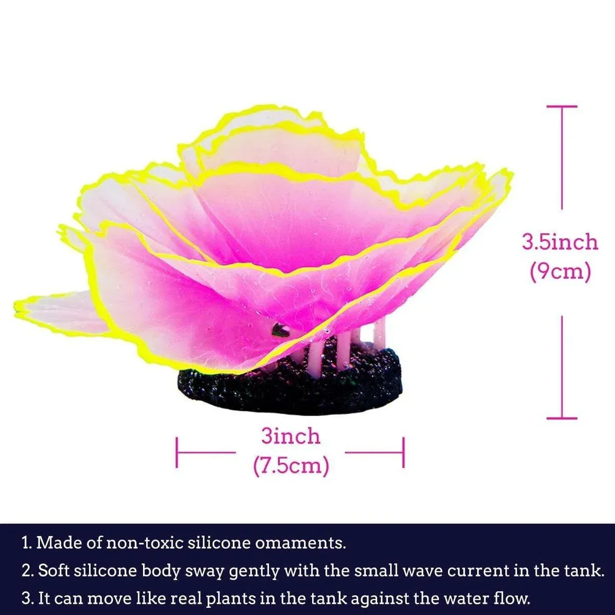 Aquarium Decorations Coral Simulation Fish Tank Landscaping Underwater World - Yellow โ image 4