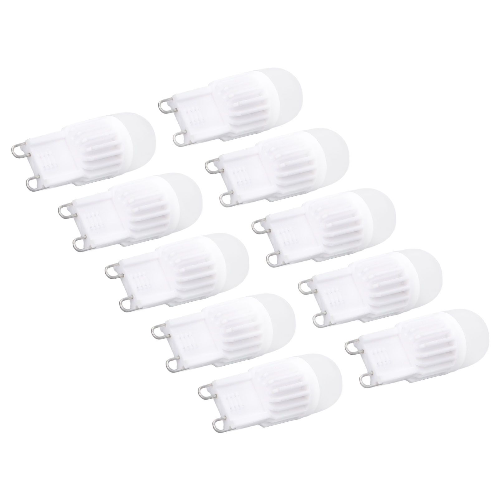 10pcs G9 Bulb Dimmable 2W 500lm G9 LED Bulb 30W Halogen Equivalent for Chandelier Ceiling Light Wall Lamp 220VWhite Light — image 2