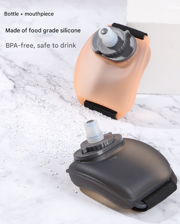 2-Pices Black Ergonomic Wearable Hydration Flask - Hands-Free Wrist Water Bottle for Running & Sports โ image 4