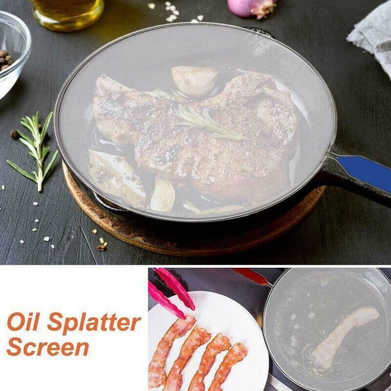4Size Anti Splatter Guard Oil Net Splash Cover Pan Screen Kitchen Cooking Frying - 25CM โ image 6