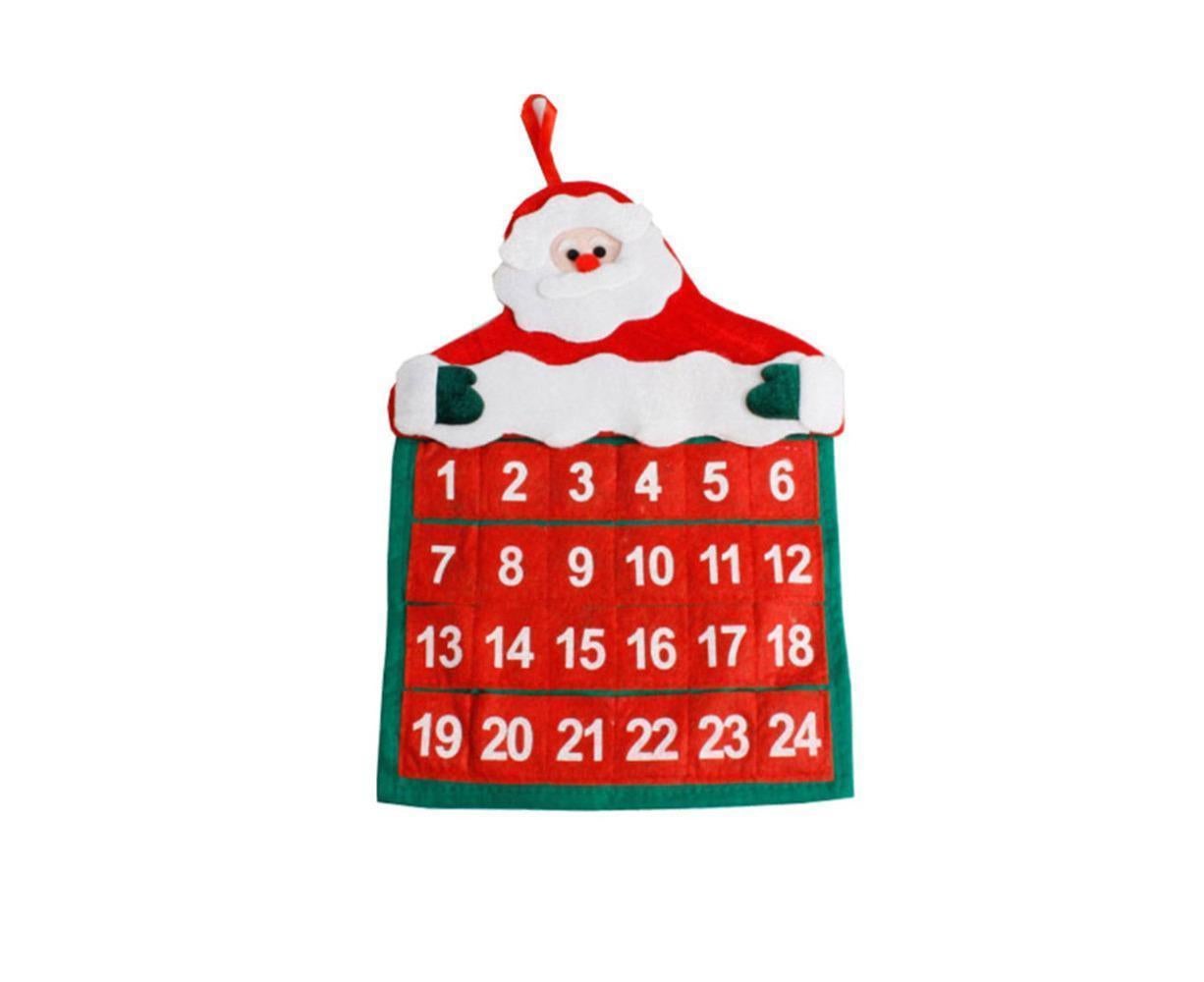 Non-woven Hanging Christmas Advent Charm Calendar Bag-Smiley Jewelry — image 2