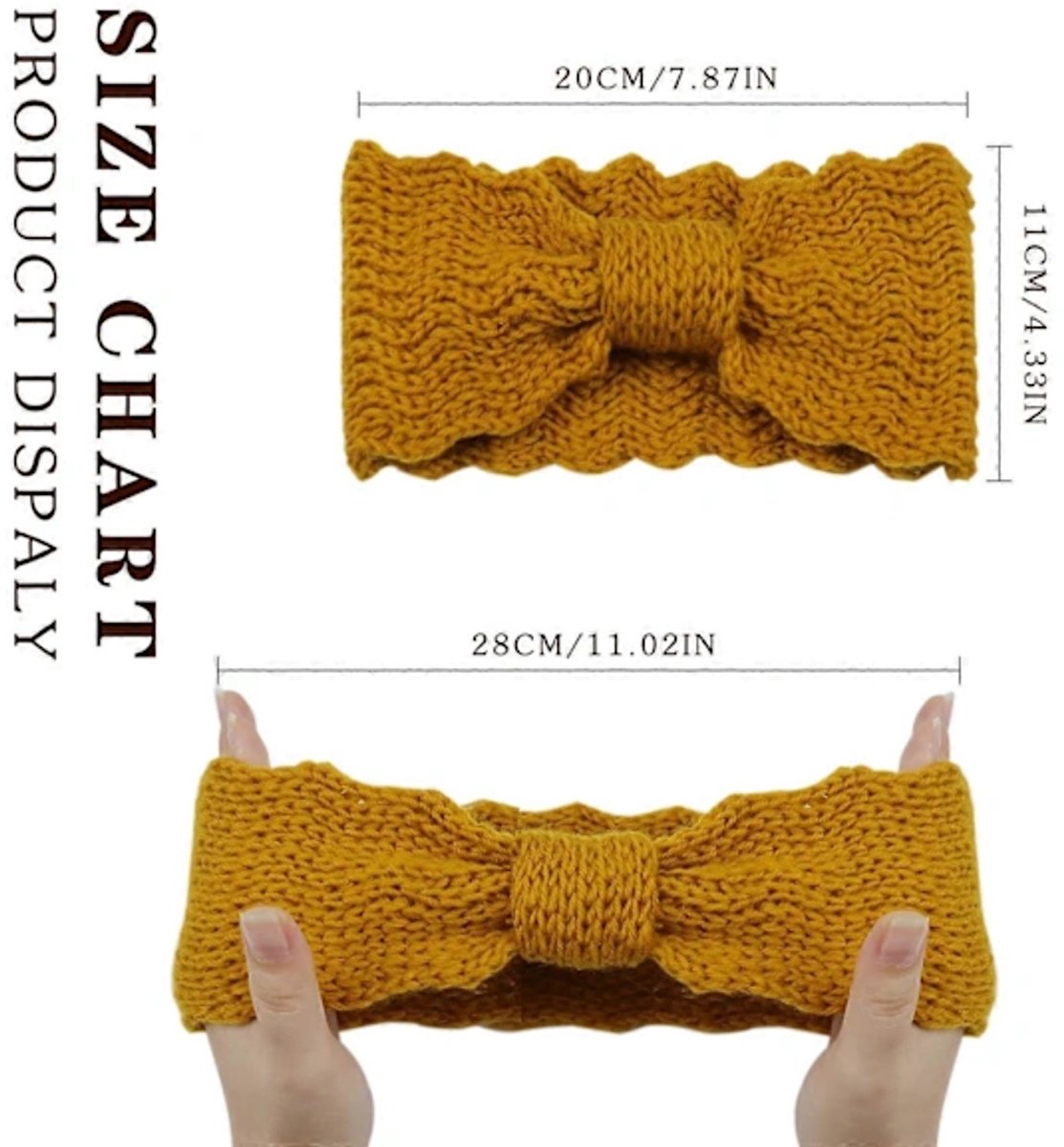 Women's Headbands 4-piece – Knitted, soft, for skiing/hiking — image 2
