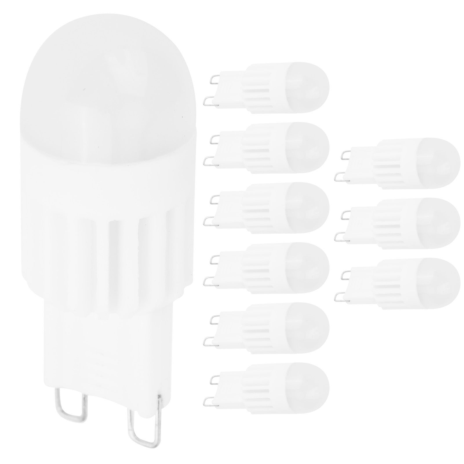 10Pcs G9 Bulbs 3W 5LED Bi Pin Light Source for Chandelier Ceiling Light Warm White 110V โ image 6