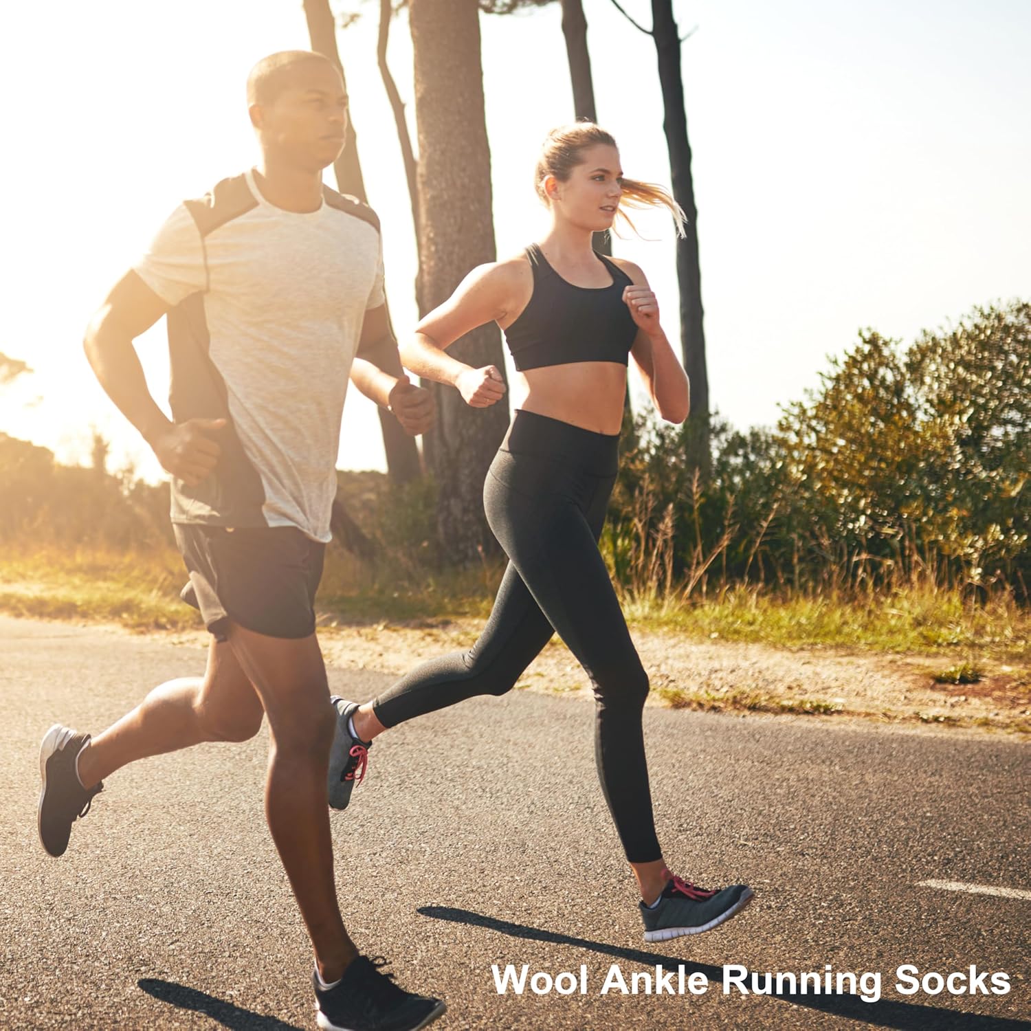 Toughland Merino Wool Socks for Men & Women – 80% Merino Wool, No Show, Lightweight, Chioned for Running, Hiking — image 2