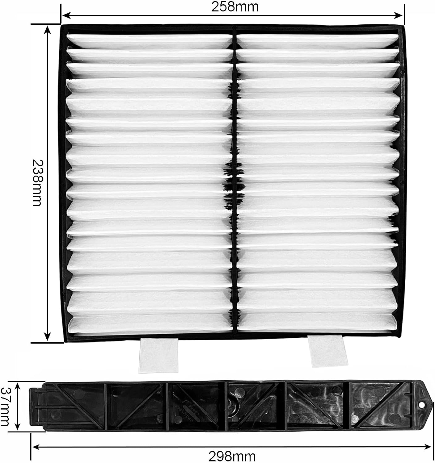 Cabin Air Filter Retrofit Kit Fits for 07-14 GM Chevy Silverado Sierra Tahoe Yukon Avalanche Suburban Cadillac Escalade,Replaces OEM #: 22759208 259-200 — image 5