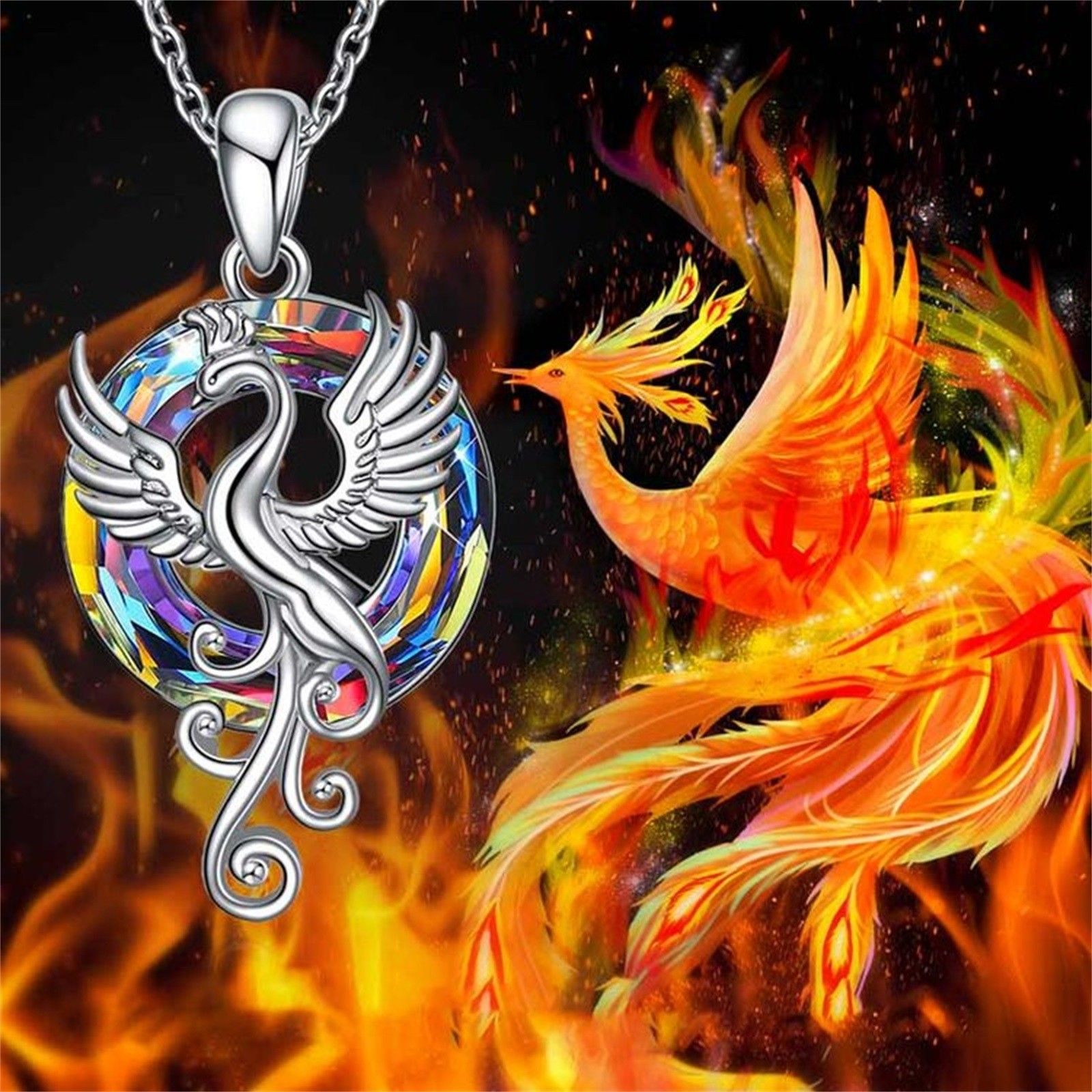 Unique Gifts Charming Silver Phoenix Necklace Jewelry for Women Birthday Gifts Pendant Necklace Silver Jewelry Gifts โ image 4