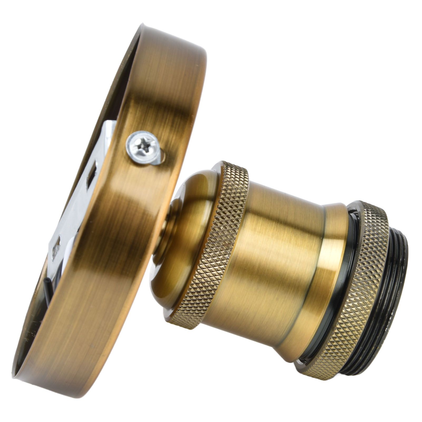 Vintage E26 E27 Lamp Socket Ceiling Lamp Holder with Accessories for Kitchen Bedroom Living Room 100‑240VAntique Gold — image 6