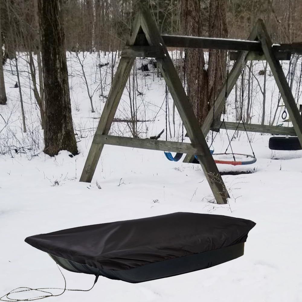 Oxford Cloth Ice Fishing Jet Sled Cover Ice Fishing Gear Accessories Waterproof Sun-Protection Sled Travel Cover for Outdoor Activities Winter Camping — image 3