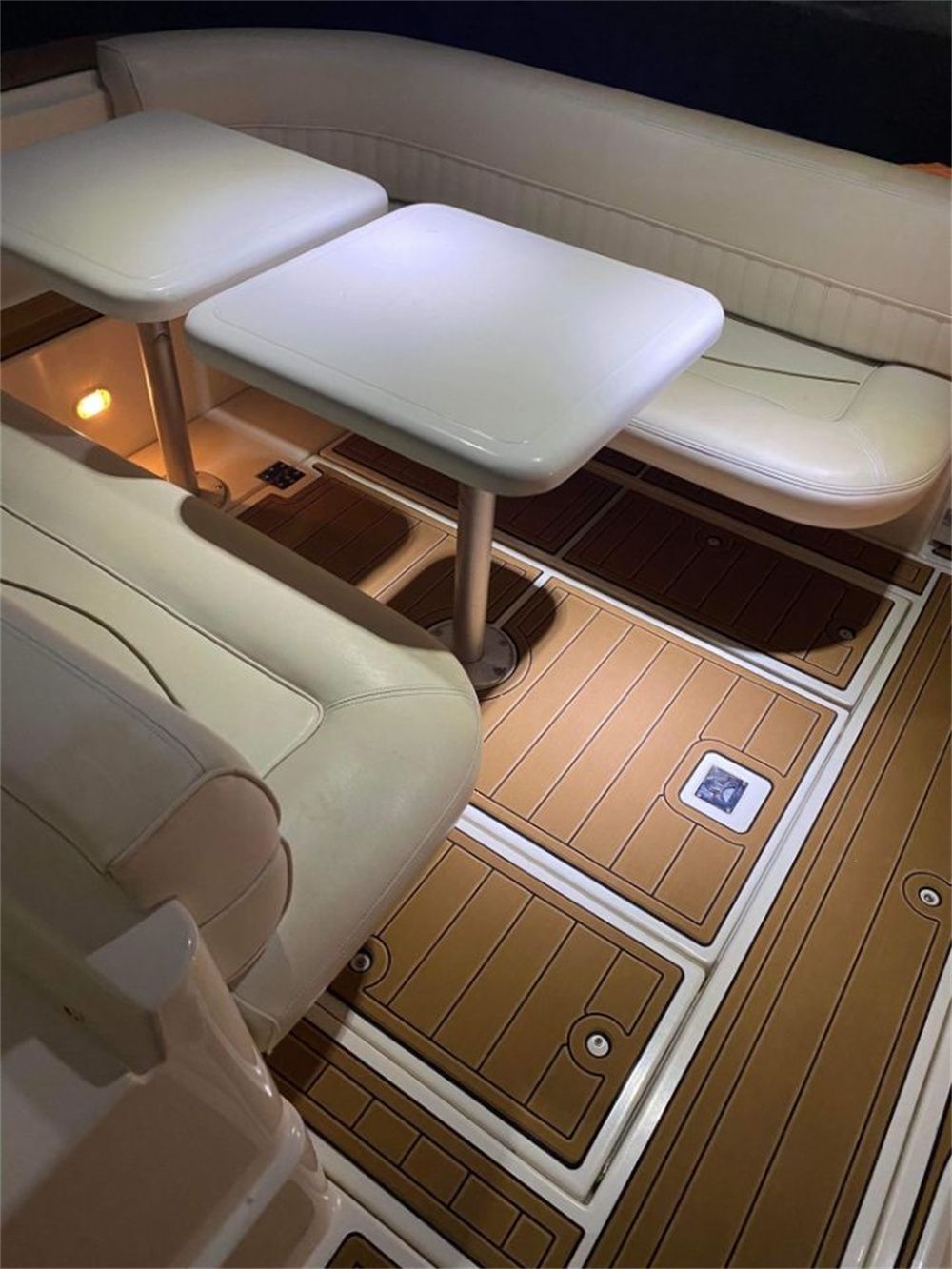 2000 Cruiser Yachts 3075 Express Swim Platform Cockpit Pad Boat EVA Teak Floor SeaDek MarineMat Gatorstep Style Self Adhesive — image 4