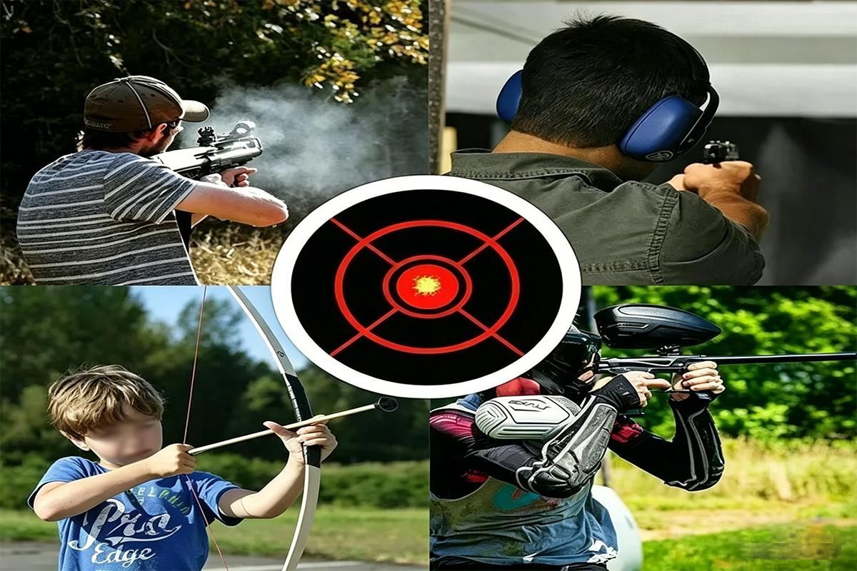 250X/Roll Shooting Target Self Adhesive Targets Splatter Reactive Target Sticker — image 6