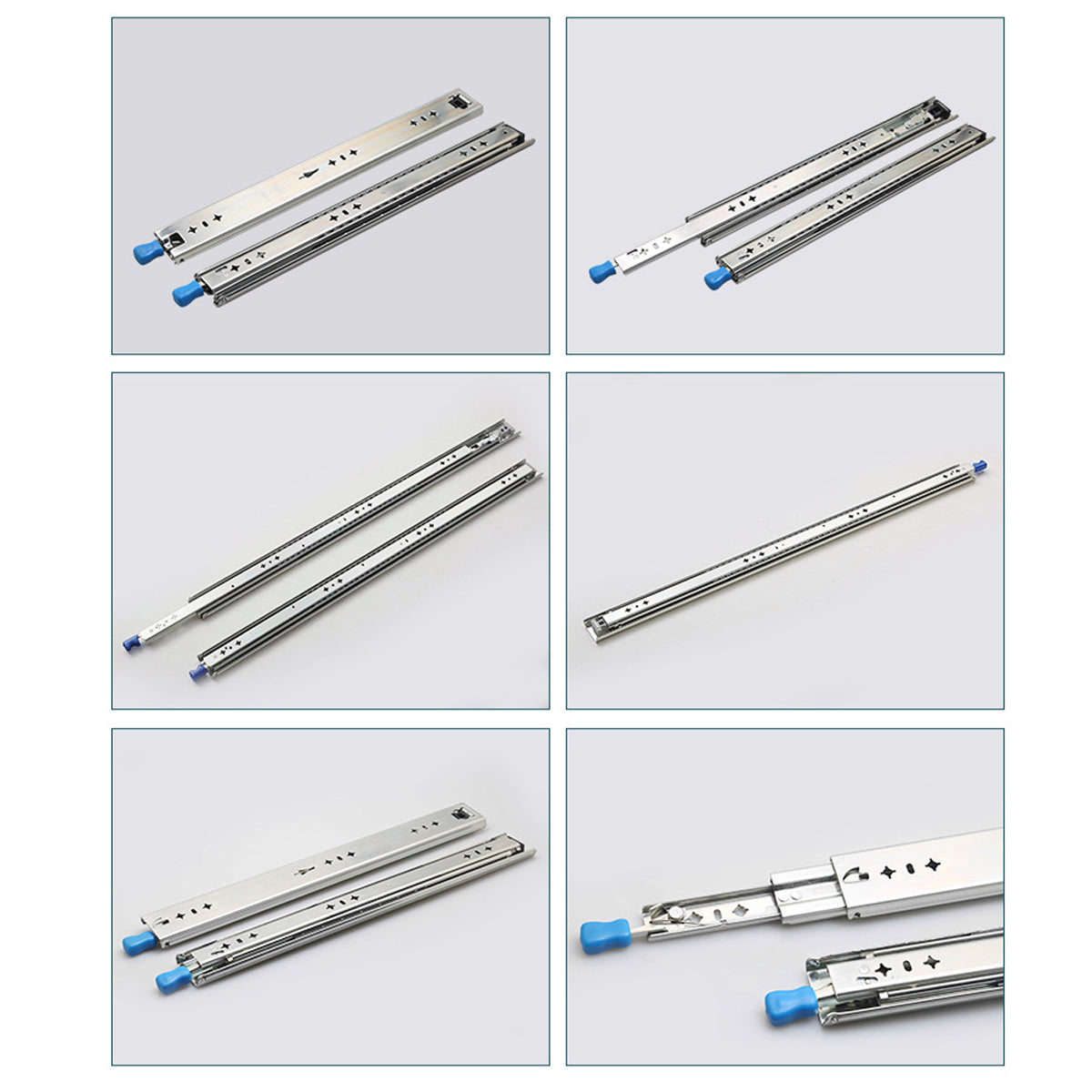 1 Pair Locking Drawer Slides Heavy Duty 120kg Runners Trailer 16 18 20 22 Inch - 20inch/500mm — image 4