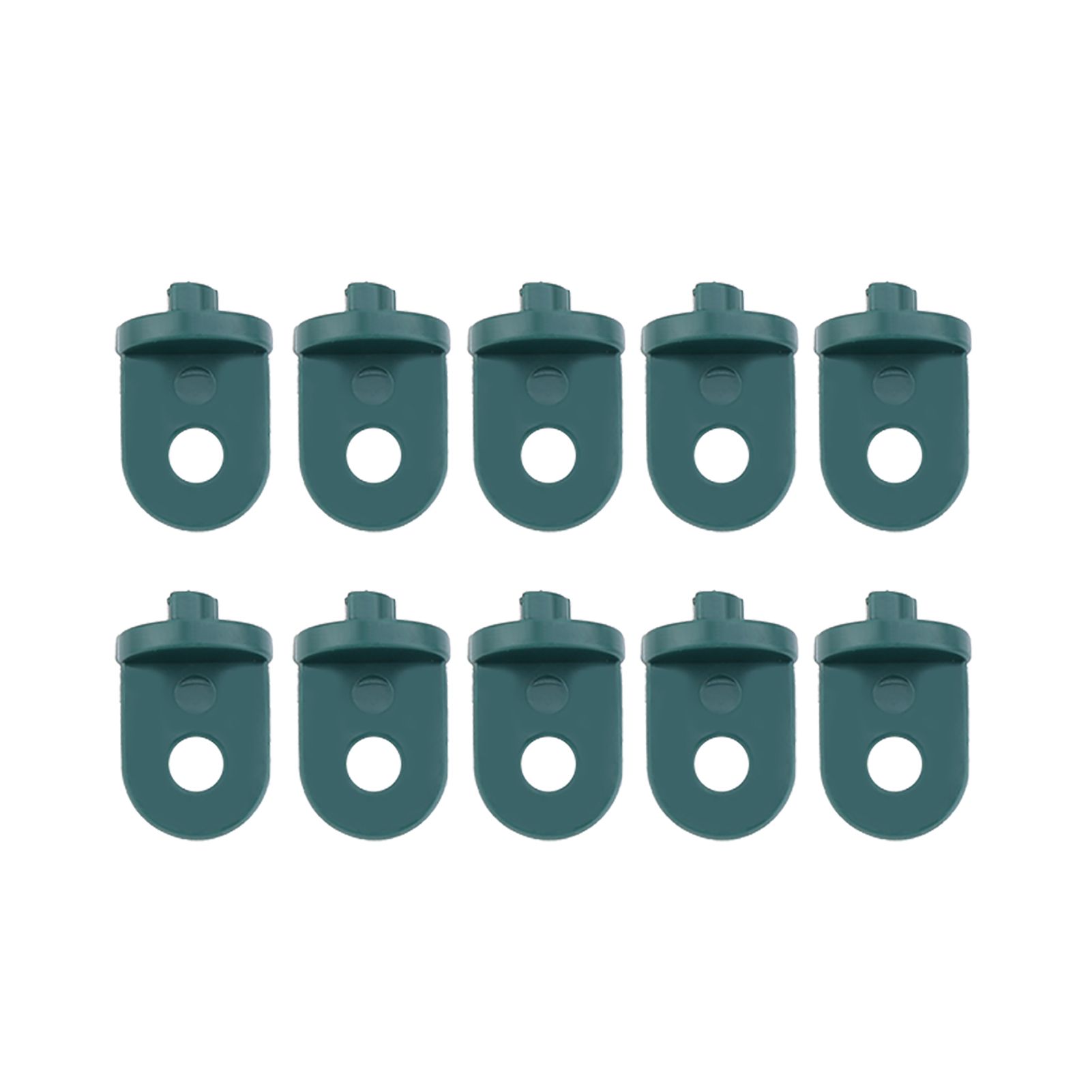 50 PCS Plastic Greenhouse Hook Plant Flower Hanger (Green) — image 2