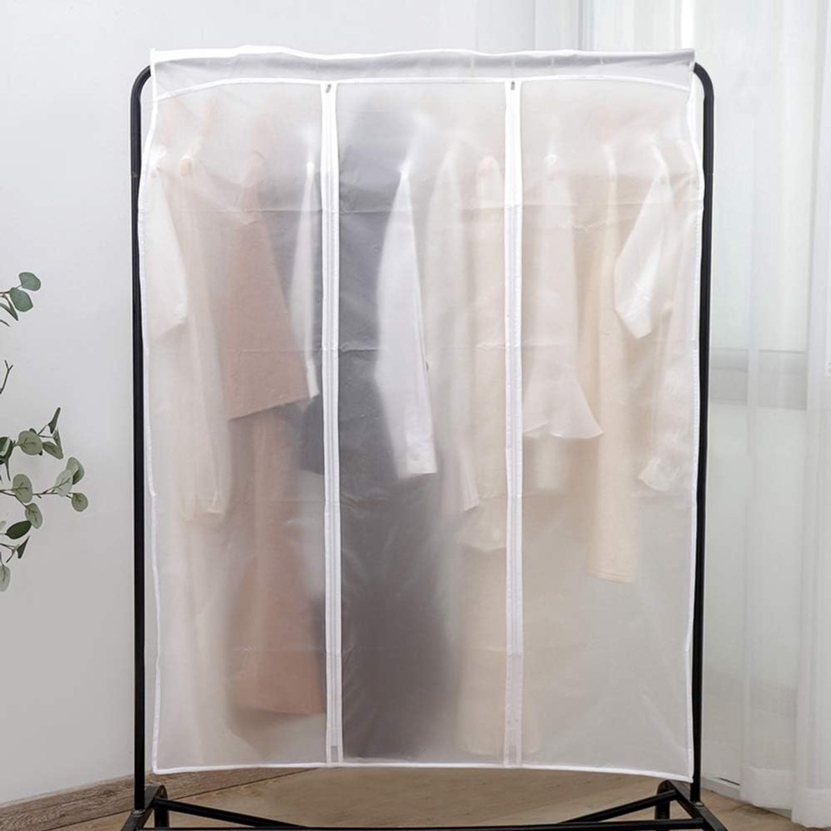 Garment Cover - Clothes Hanging Protector - Clothes Storage Bag - Garment Bag - Hanging Storage Bag - Transparent - Waterproof - For Wardrobe and Clothes Rack — image 3