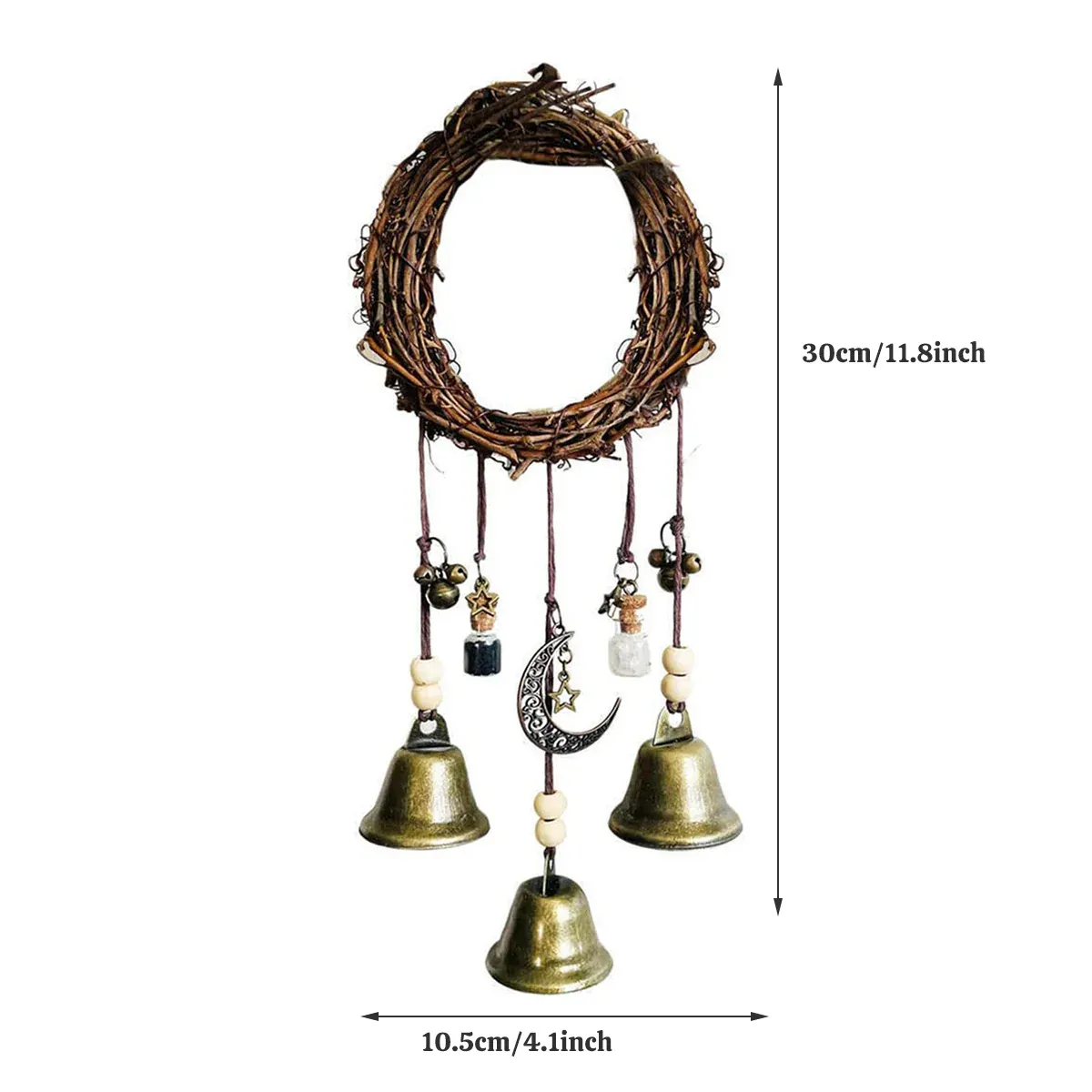 Wall Hanging Bohemian Door Handle Decoration Witch Bells for Home Festival Decor — image 3