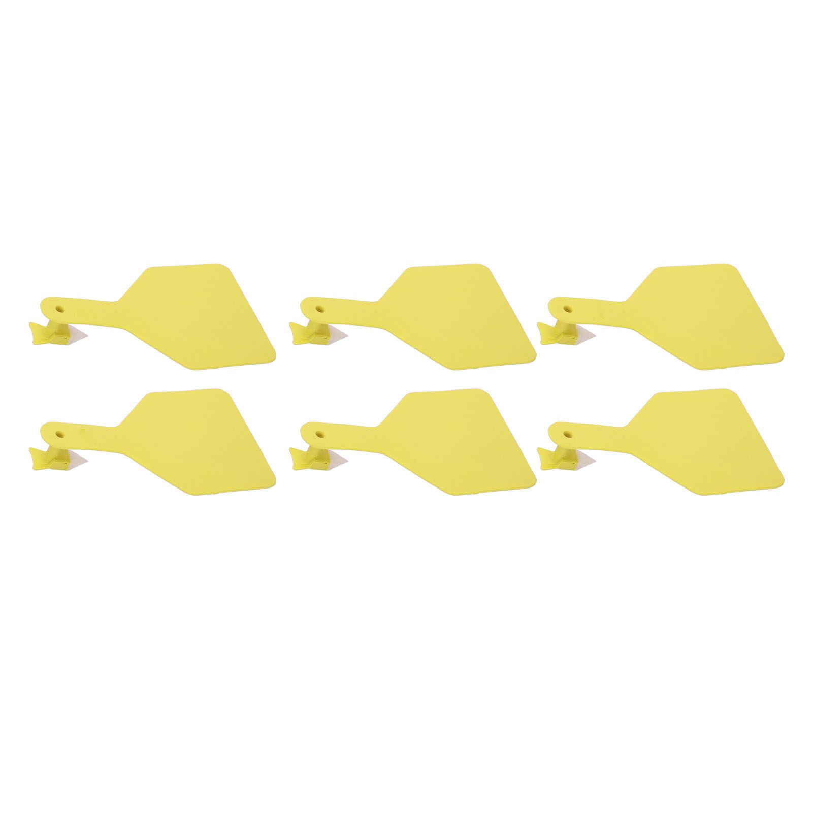 100pcs Blank Livestock Ear Tag Thickened TPU Reusable Animal Ear Label for Dairy Cattle Beef Cattle Yaks Horses Camels Yellow — image 3