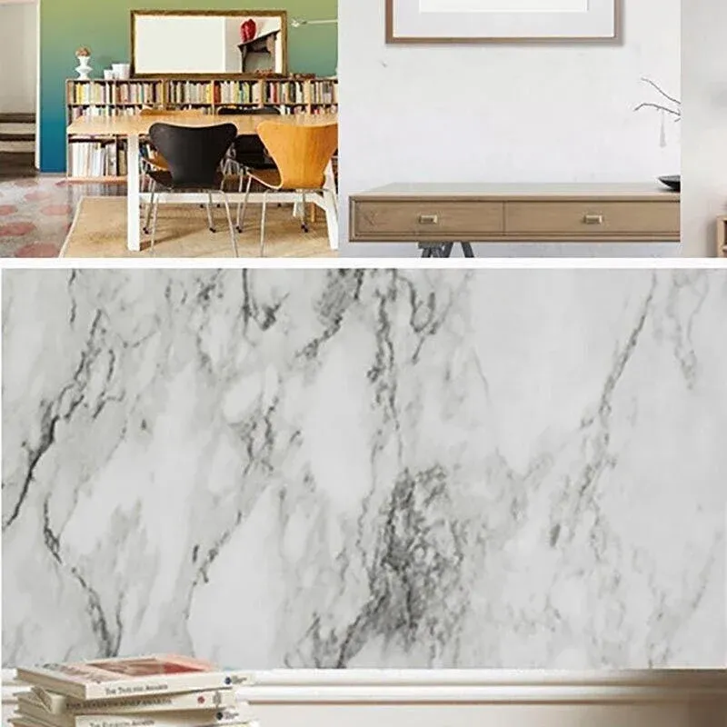 10M Marble Self-Adhesive PVC Wall Sticker Wallpaper Decor - Gravel-C — image 5