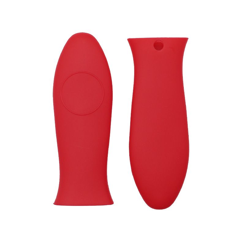 2 Packs Silicone Hot Handle Holder Kitchen Heat Resistant Fry Pan Milk Pot Sleeve Grip Handle Cover Potholder
