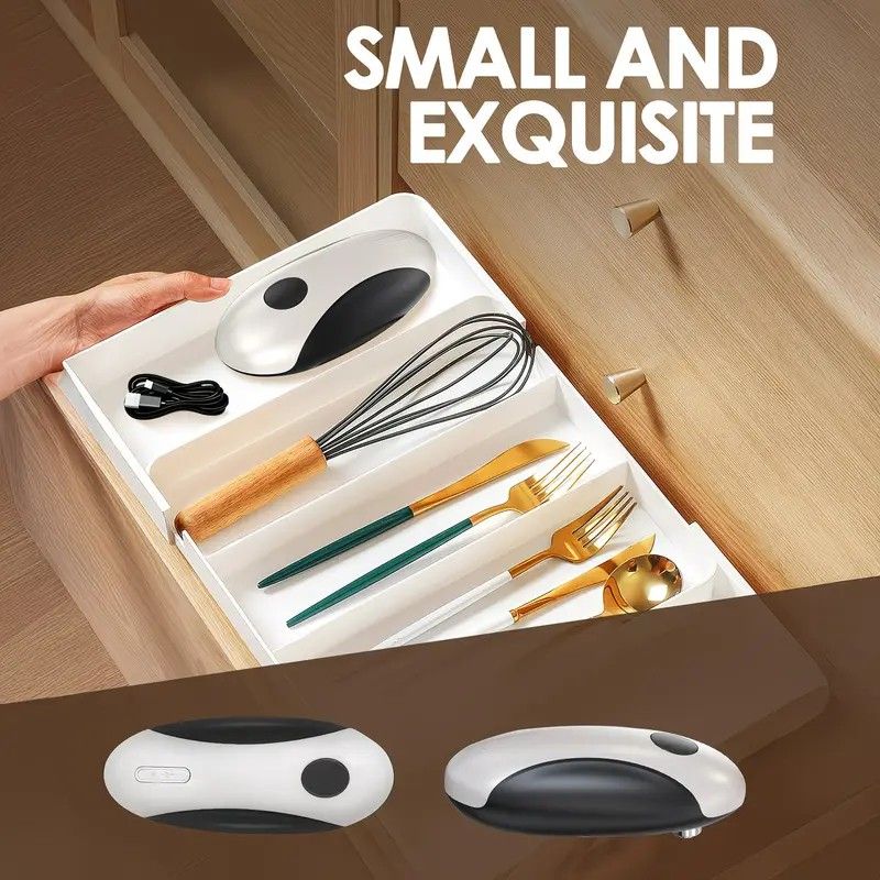 Smart Electric Can Opener, One-Touch Automatic Opening, Type-C Rechargeable with Long Battery Life, Safe and Smooth Edges Protect Hands, Ideal for Elderly โ image 6