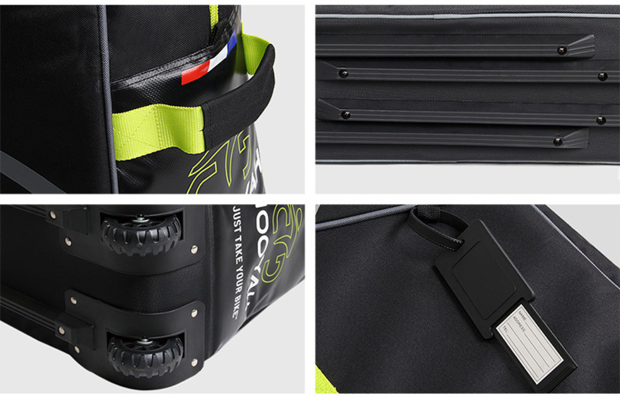 NOOYAH - SPORTACE Bike Plane Travel Soft Shell Case Bag Mountain BMX Tourer Road Bike - BK0088 125cm x 80cm - Black โ image 3