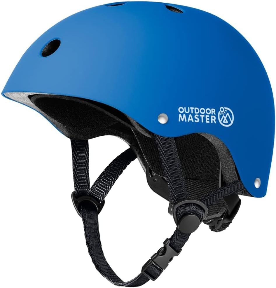 OutdoorMaster Youth & Kids Bike Helmet - Adjustable Multi-Sports Skateboard Helmet with Removable Liners for Balance Bike, Toddler Scooter, One Wheel