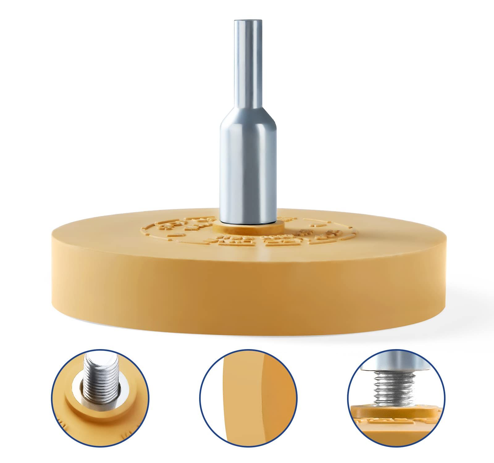Car Decal Remover Pneumatic Rubber Remover Wheel Film Glue Removal Eraser Scraper Plate Paint Cleaner Polishing Tool — image 5