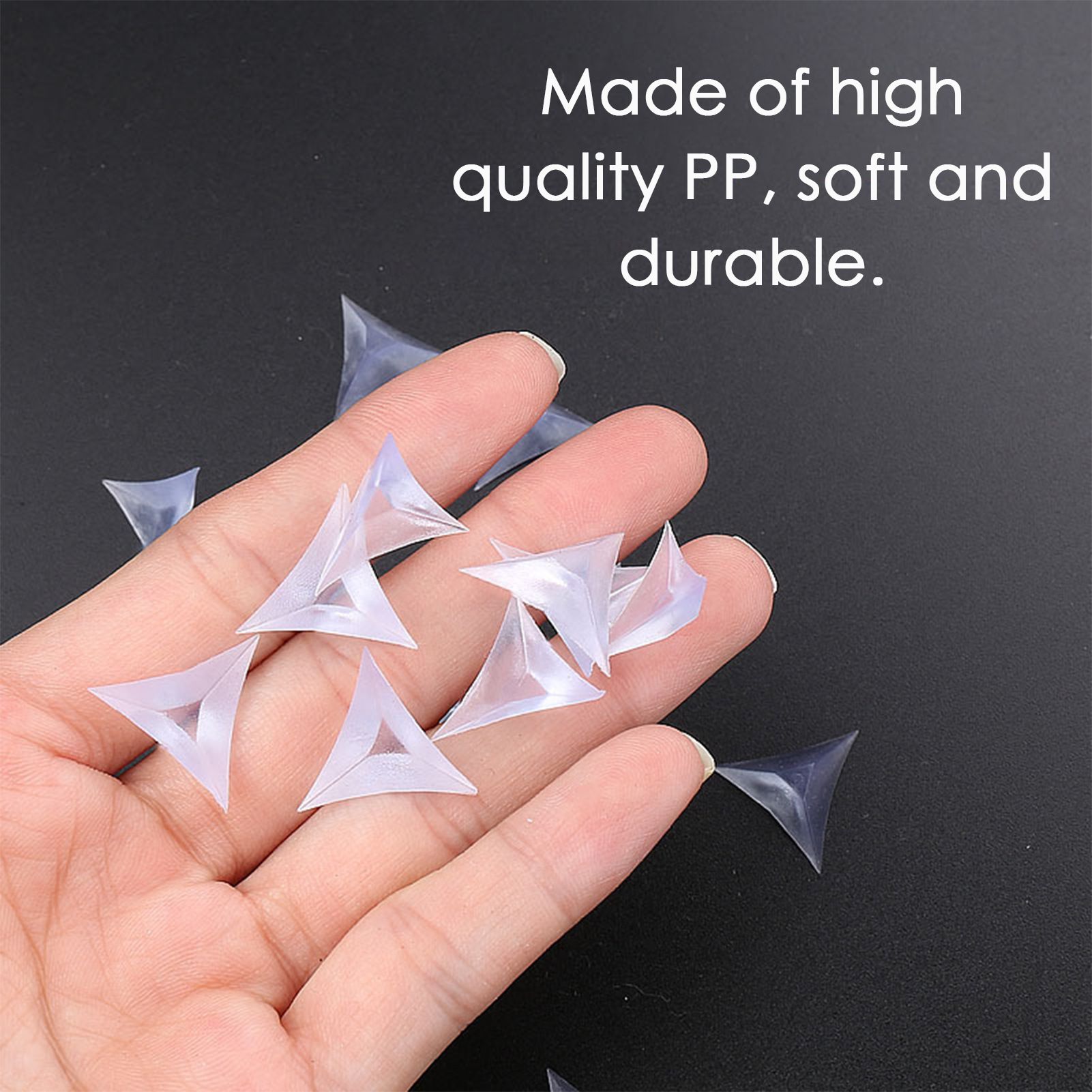 100x Stair Dust Corners, Table Corner, Corner Protector, Decorative Corner for Furniture Hardware Triangle sticker