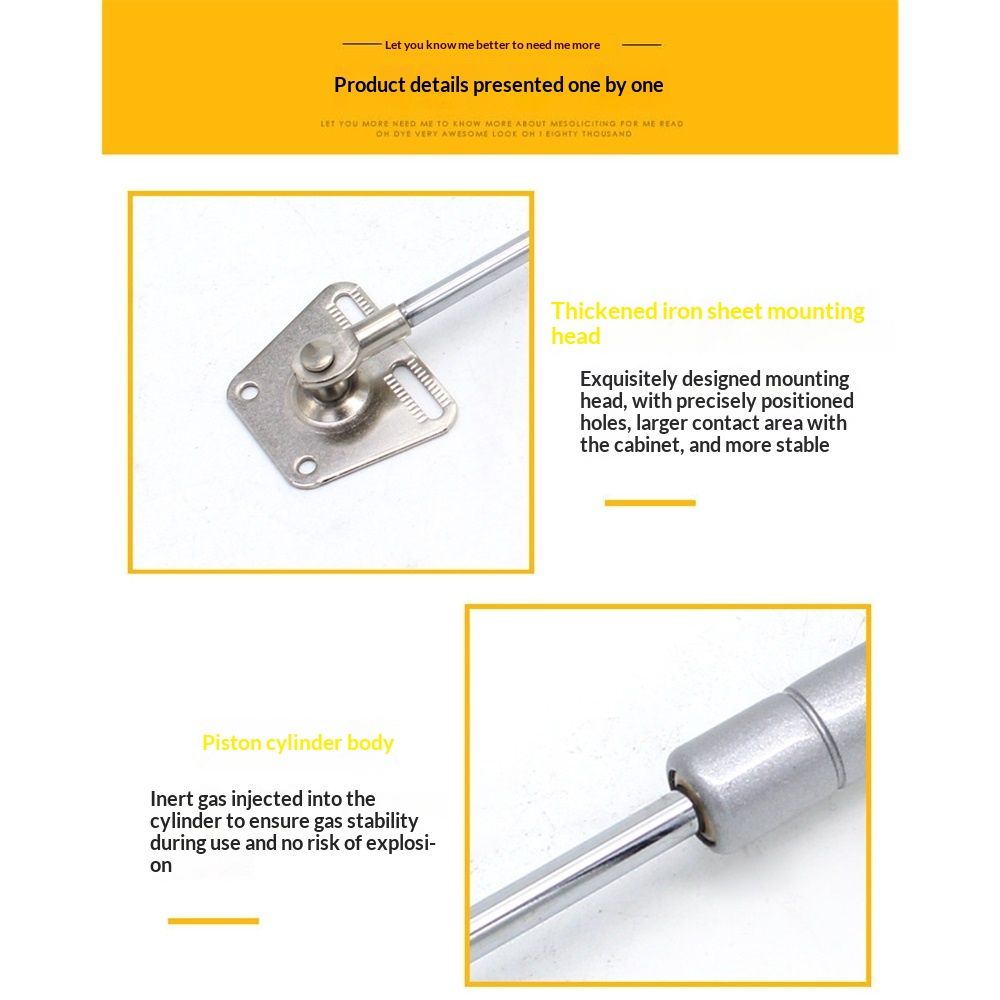 2 Pack 100N/22LBS Drop Down Gas Struts for Drop-Front Desk Downward Slowly Such as Fold-Down Desk, Flap Lid — image 4