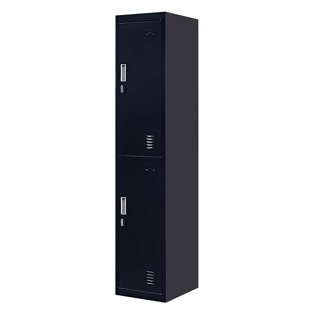 2-Door Vertical Locker for Office Gym Shed School Home Storage — image 5