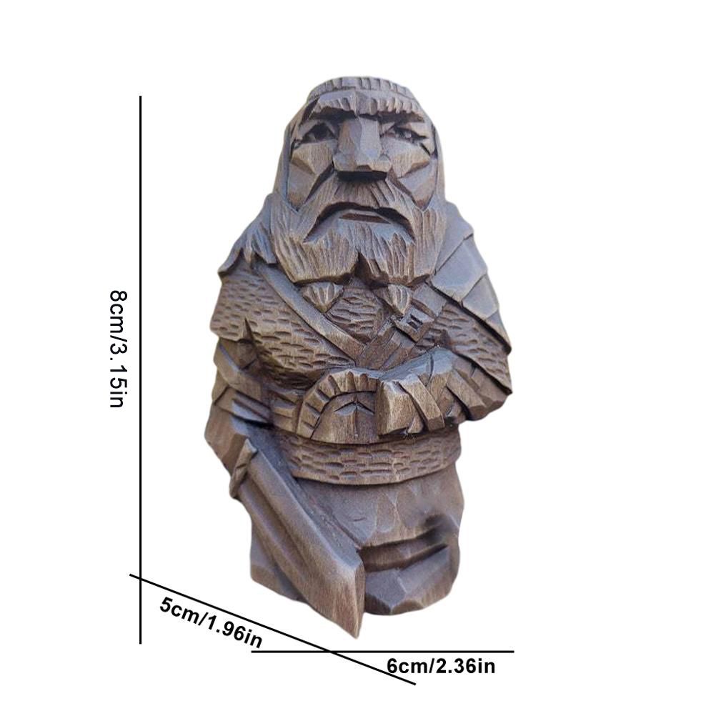 Odin Thor Resin Viking Statue Art Craft Ornaments for Home Outdoor Garden Decoration — image 2