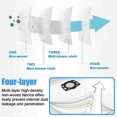 10 pcs vacuum cleaner bags for Karcher WD4 WD5 WD6 Karcher bag MV4, MV5 and MV6 vacuum cleaner bags for Karcher โ image 4