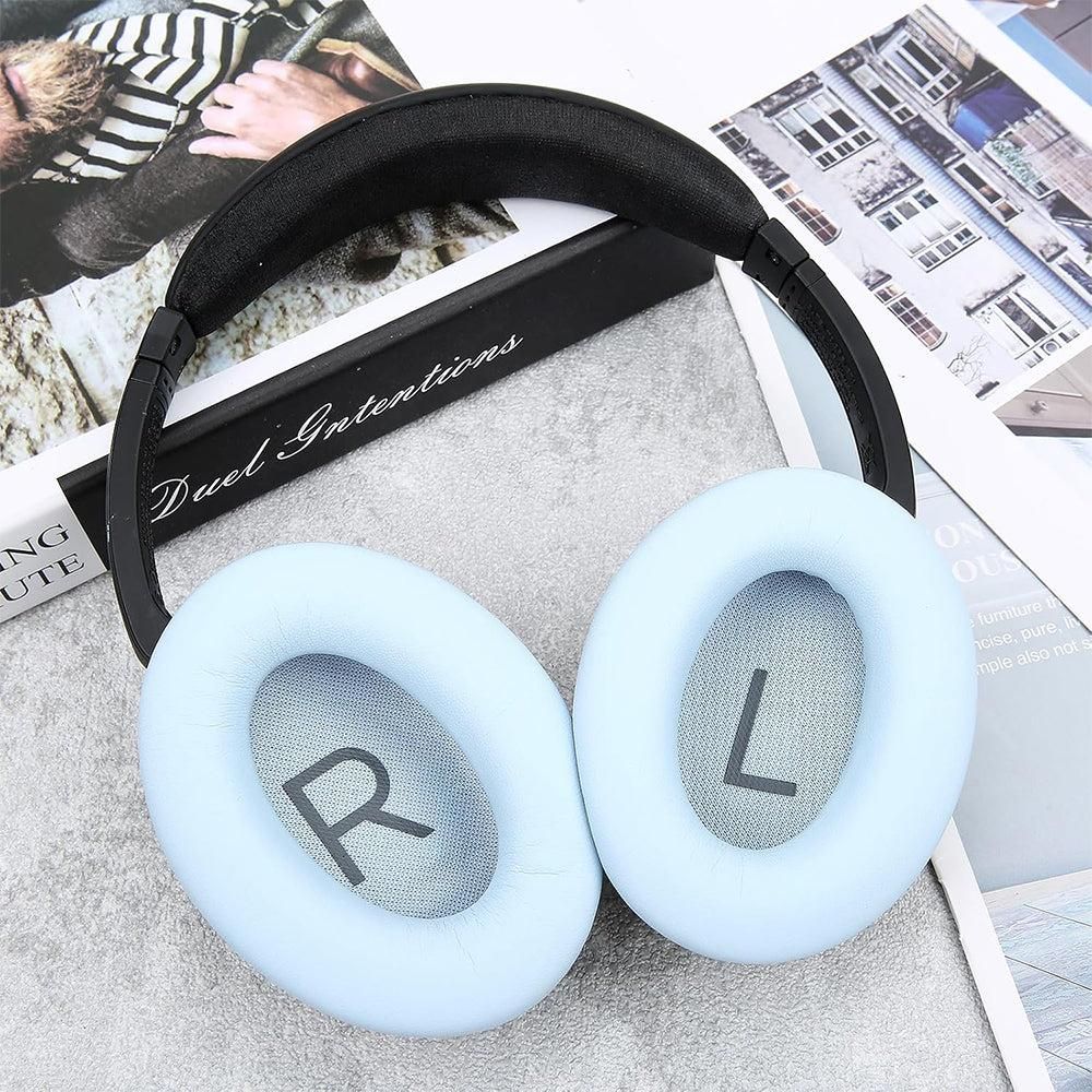 Pair of Replacement Ear Pads for Bose QC45 Headphone Ear Cushions Blue — image 3