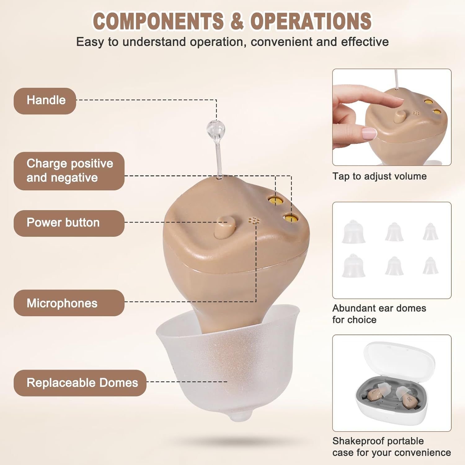 Rechargeable Hearing Aids for Seniors Adults, In Ear Hearing Aid Not Amplifier, Hearing Aides for Hard Severe Hearing Loss โ image 4
