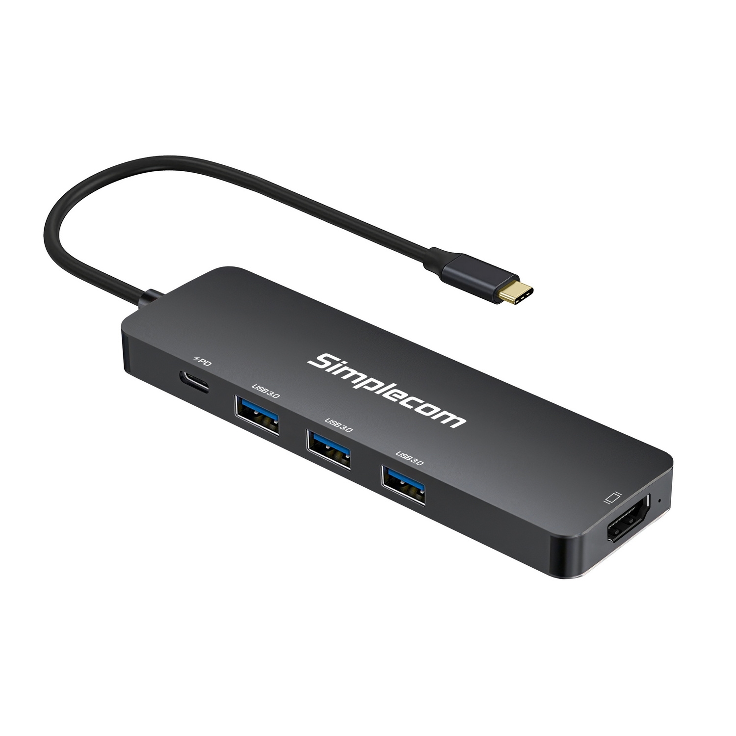 Simplecom CH545 USB-C 5-in-1 Multiport Adapter Docking Station with 3-Port USB 3.0 Hub PD HDMI โ image 3