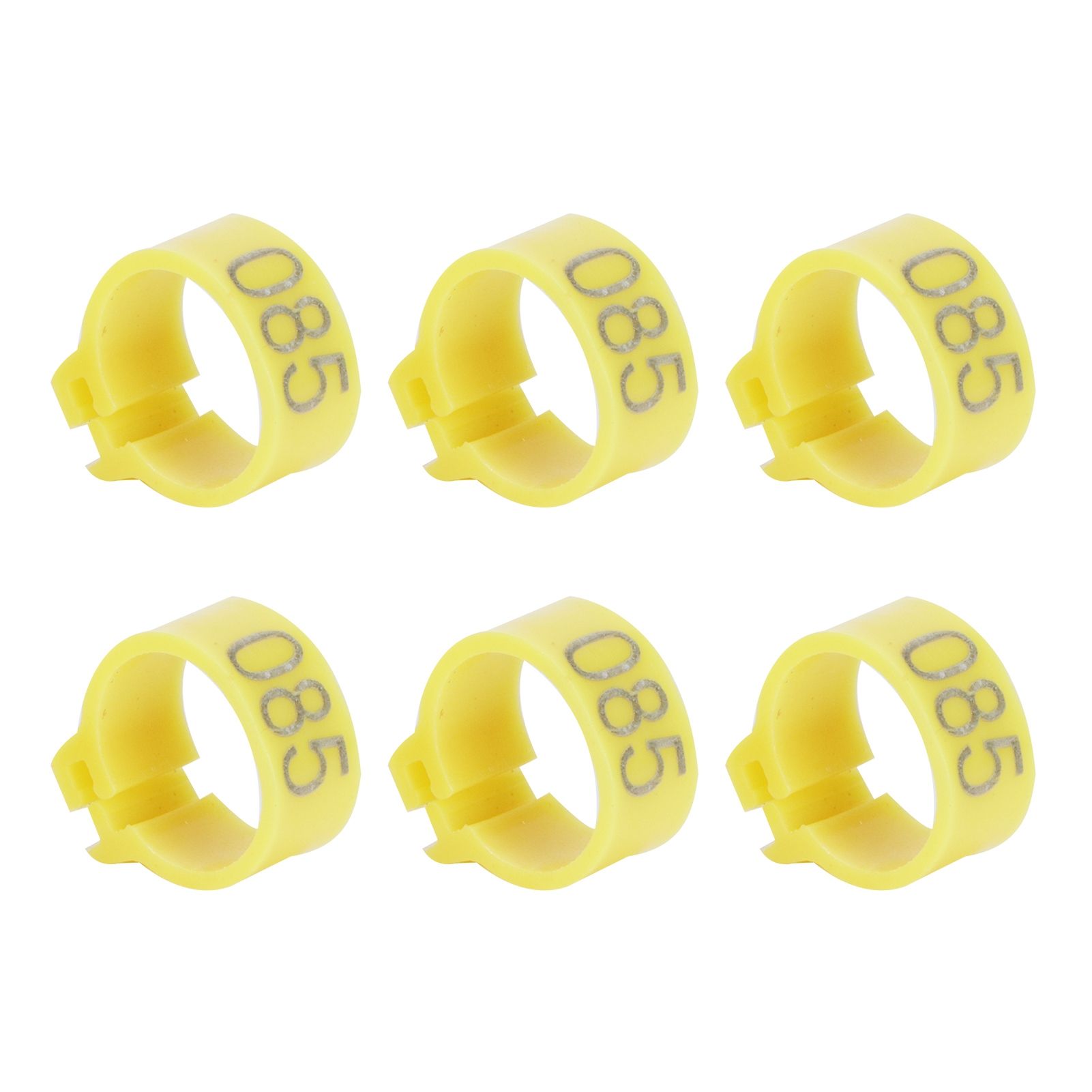 100Pcs Bird Foot Rings Bands 10mm 001-100 Numbered Pigeons Identify Clip Poultry SupplyYellow — image 6