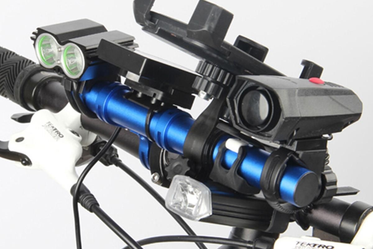 20cm Aluminum Alloy Bicycle Handlebar Extender Mount - Blue โ image 2