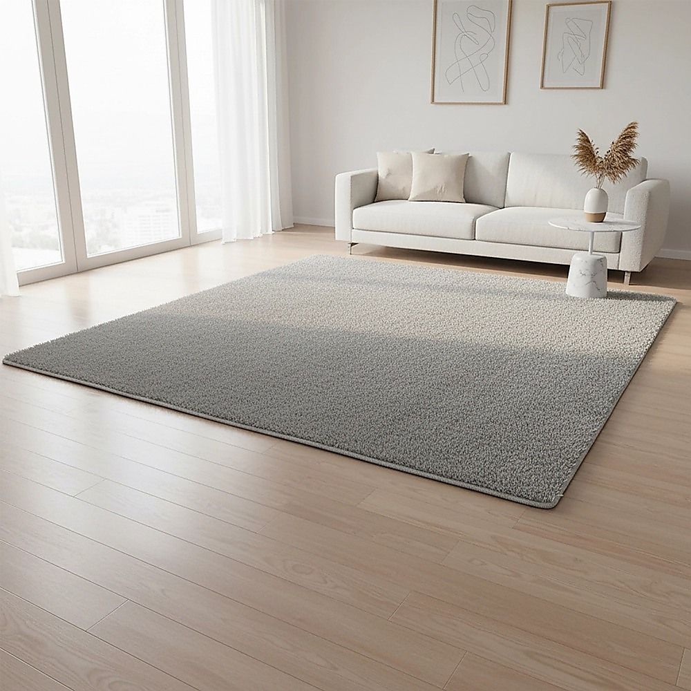 230 × 200cm Floor Rugs Large Shaggy Rug Area Carpet Bedroom Living Room Mat - Grey — image 2