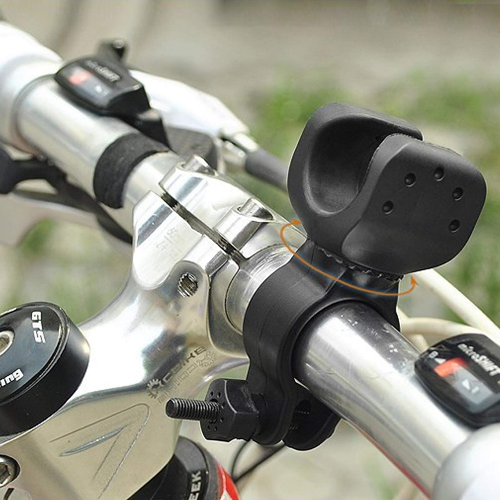 Bike Flashlight Mount Handlebar Light Holder Mount Bicycle Mounting Bracket Flashlight Holder Torch Clip 360º Rotation Bicycle — image 3