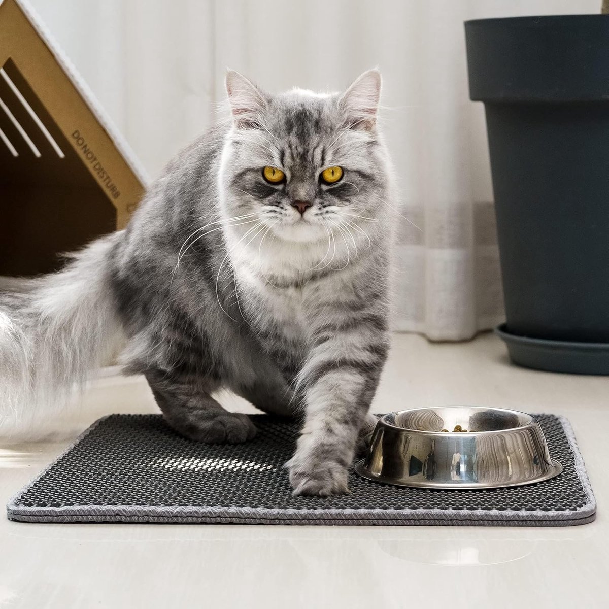 Cat Litter Mat - 30 x 45 cm - Waterproof Cat Litter Mat - Grit Catcher - Cat Litter Mat - Double Layer - Cat Litter Mat - Catchment Area - Cat Mat - Black — image 5