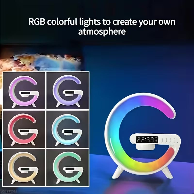 Wireless Bluetooth Speaker with RGB Light & Alarm — image 3