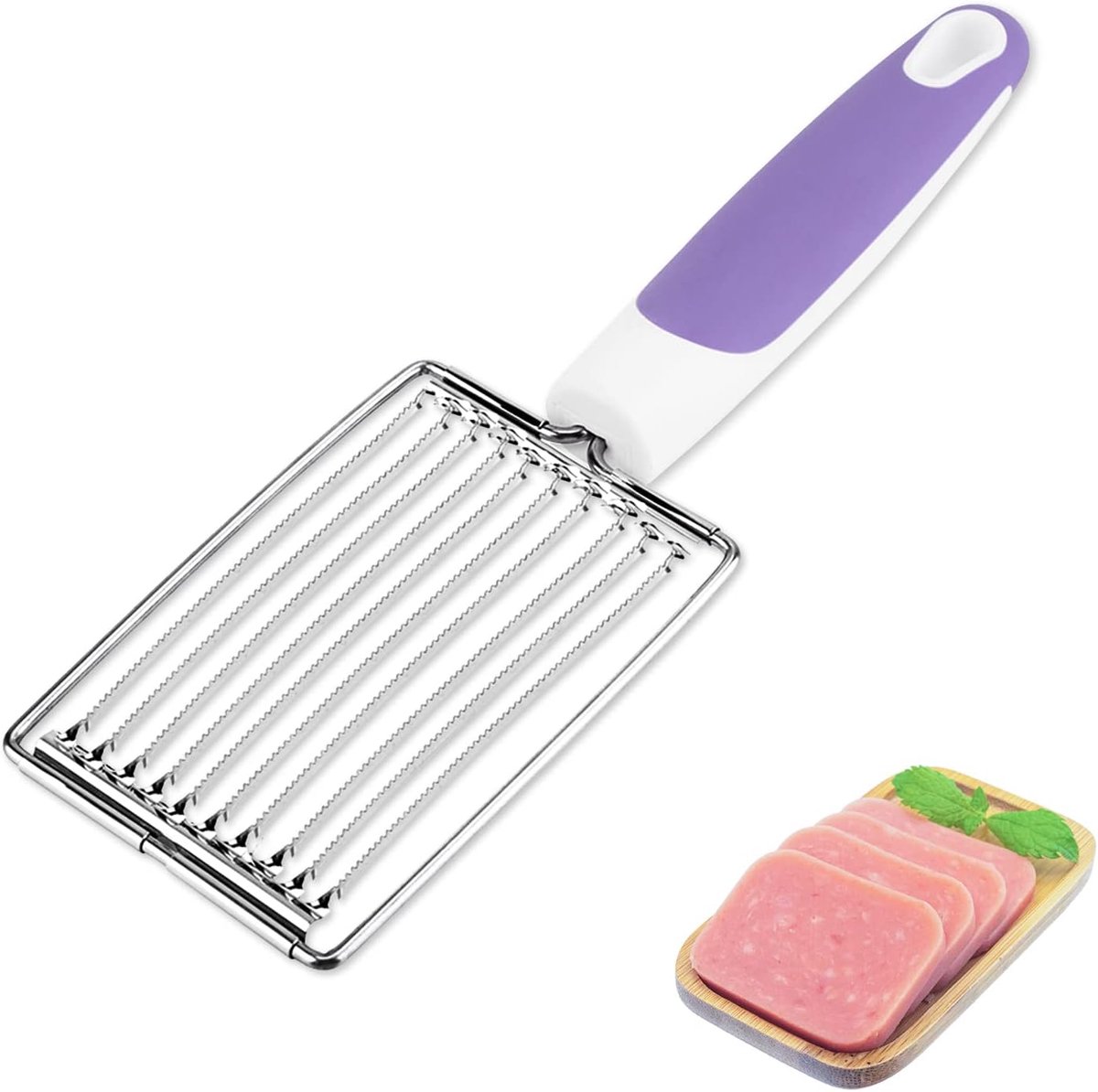 Egg Slicer - Professional Lunch Meat Slicer - Multifunctional Boiled Egg Slicer - Potato Slicer - Tomato Slicer - Ham Slicer - Fruit Slicer - Mushroom Slicer
