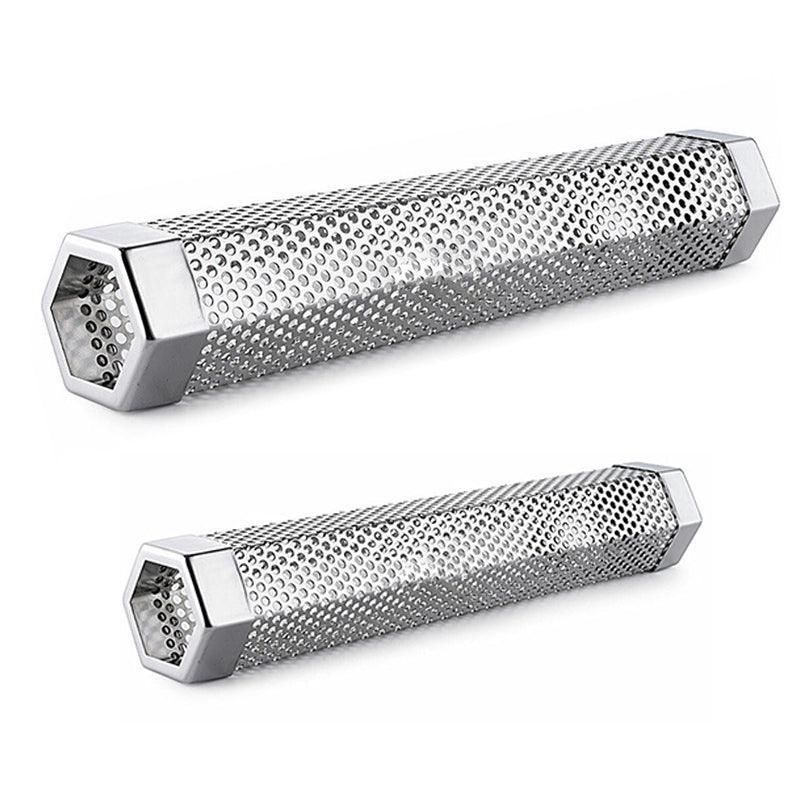 Hexagon Bbq Smoker Tube Stainless Steel Grill Accessory Smoking Box Long Lasting - 12Inch — image 3