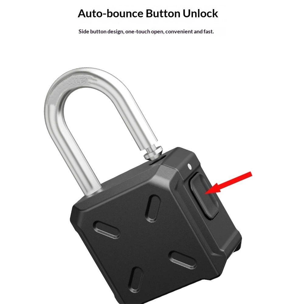 1 Pack Heavy Duty 4 Digit Combination Lock, One Touch Unlocking, Anti-Error Feature, High Security Waterproof Large Outdoor Padlock for School Gym Locker — image 2