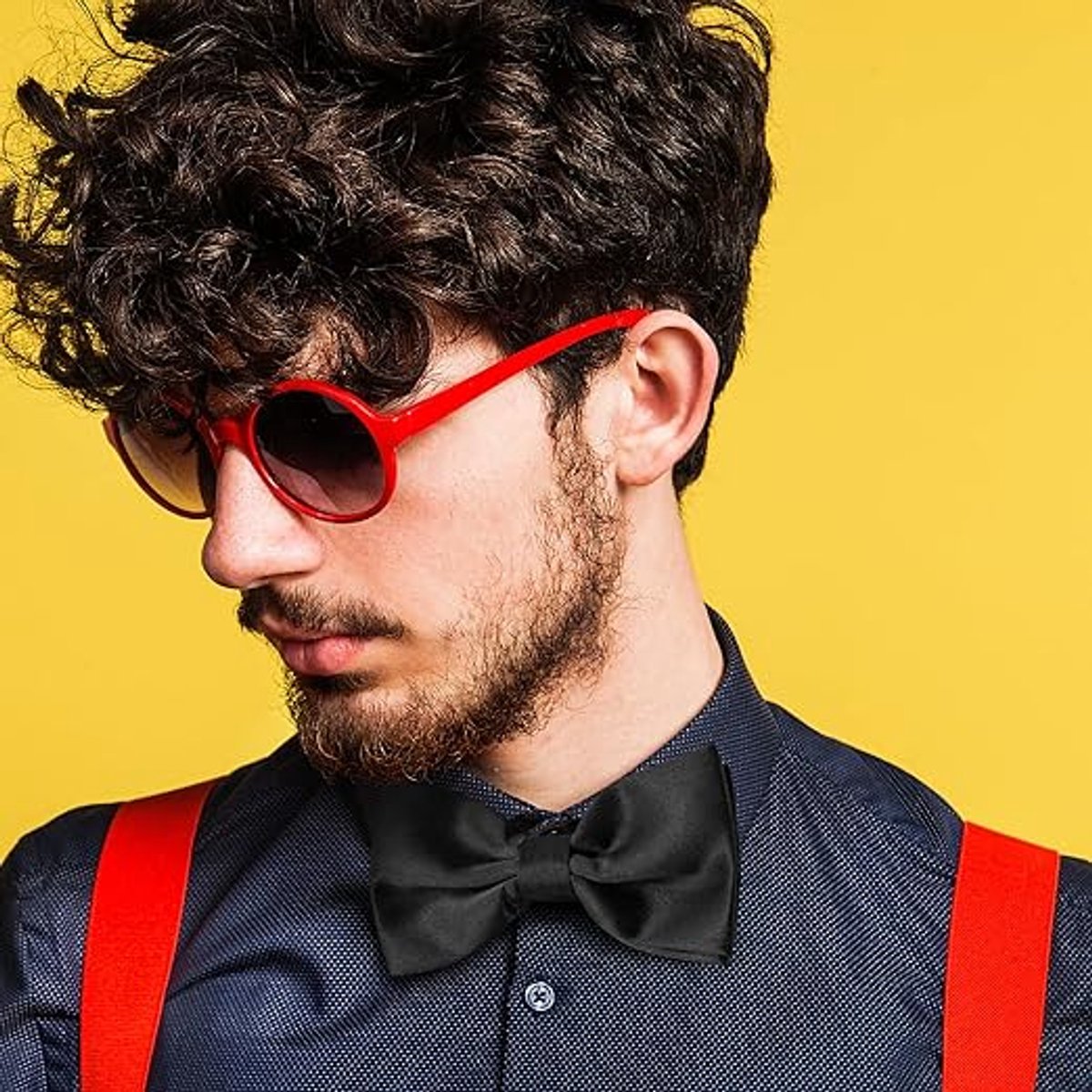 8 men's bow ties, pre-tied men's bow ties, adjustable satin bow tie for all ages — image 5